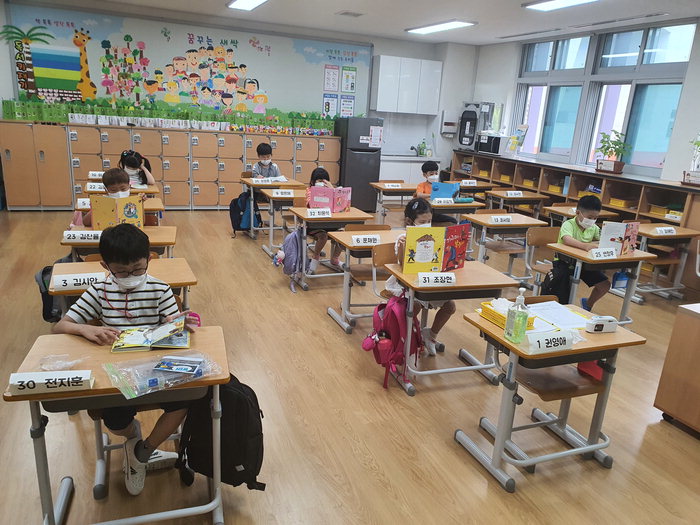 ▲ 대전선유초의 1, 2학년 돌봄교실 모습.  대전선유초 제공
