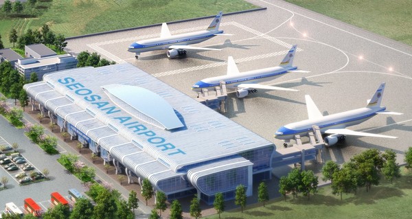 서산공항 조감도. 충남도 제공.