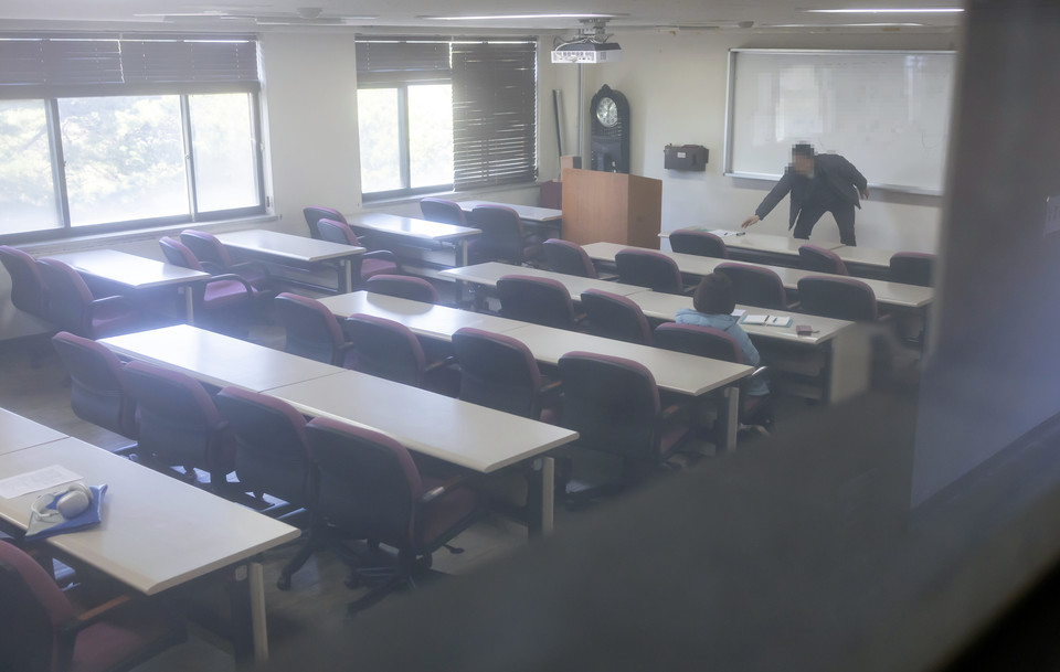 한 대학에서 수업이 진행되고 있다. 사진=연합뉴스.