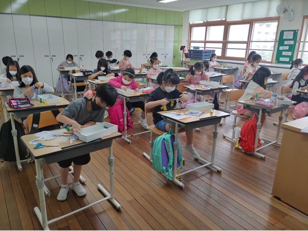 ▲ 대전배울초 세계문화체험 모습. 대전시교육청 제공.