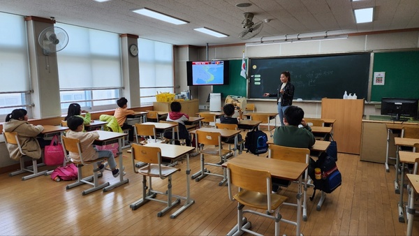 ▲ 새일초 베트남어 방과후학교 수업 모습. 대전시교육청 제공