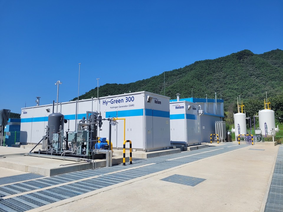 대전 동구 구도동 낭월 수소충전소에 인접한 수소생산시설 모습. 대전시 제공