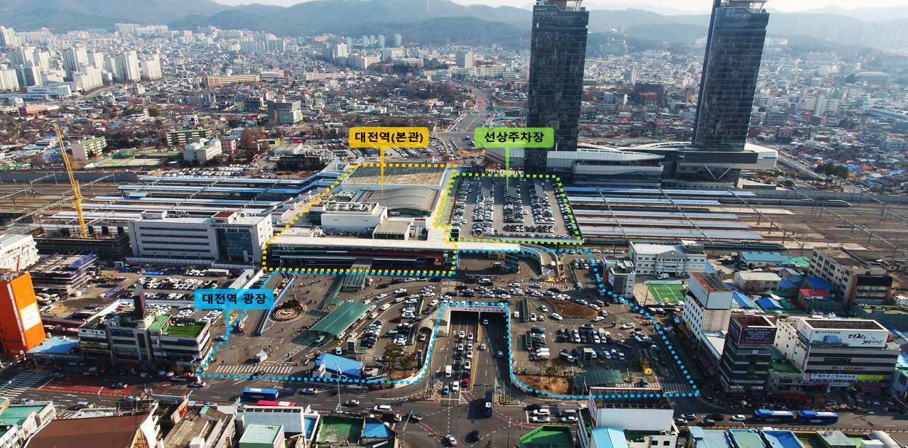 대전역 미래형 환승센터 예정지. 대전시 제공.