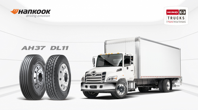 한국타이어앤테크놀로지㈜가 일본 토요타그룹의 상용차 브랜드 ‘히노(Hino)’의 중형 트럭 ‘L 시리즈’에 중장거리용 타이어 ‘AH37’과 장거리용 타이어 ‘DL11’을 신차용 타이어(OET; Original Equipment Tire)로 공급한다. 한국타이어 제공