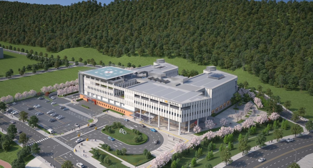 국립소방병원이 2025년 하반기 개원을 목표로 공사가 한창이다. 음성군 제공