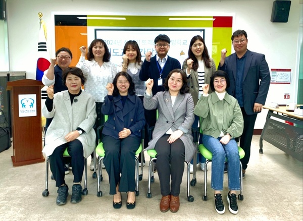 ▲ 청양군청소년상담복지센터는 2024년 상반기 또래상담 운영학교 지도교사 간담회를 실시했다. 청양군청소년재단 제공