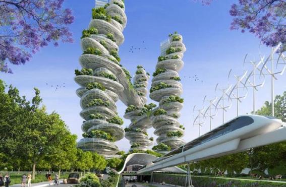 ▲ 대전형 리젠벨리와 트램. 대전시 제공