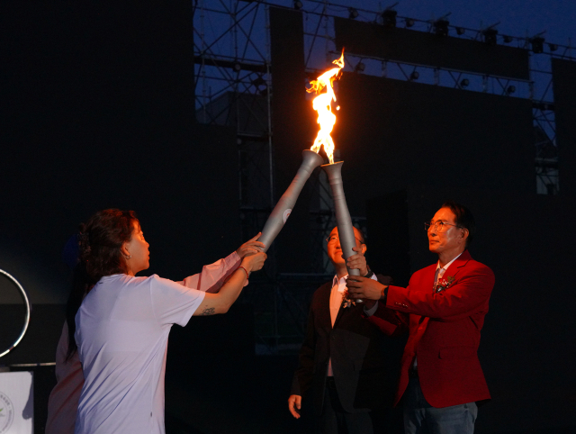 서산종합운동장에서 13일 개최된 제76회 충청남도민체육대회 개회식. 서산시 제공