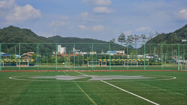 대전 안영생활체육단지 축구장. 사진=김중곤 기자