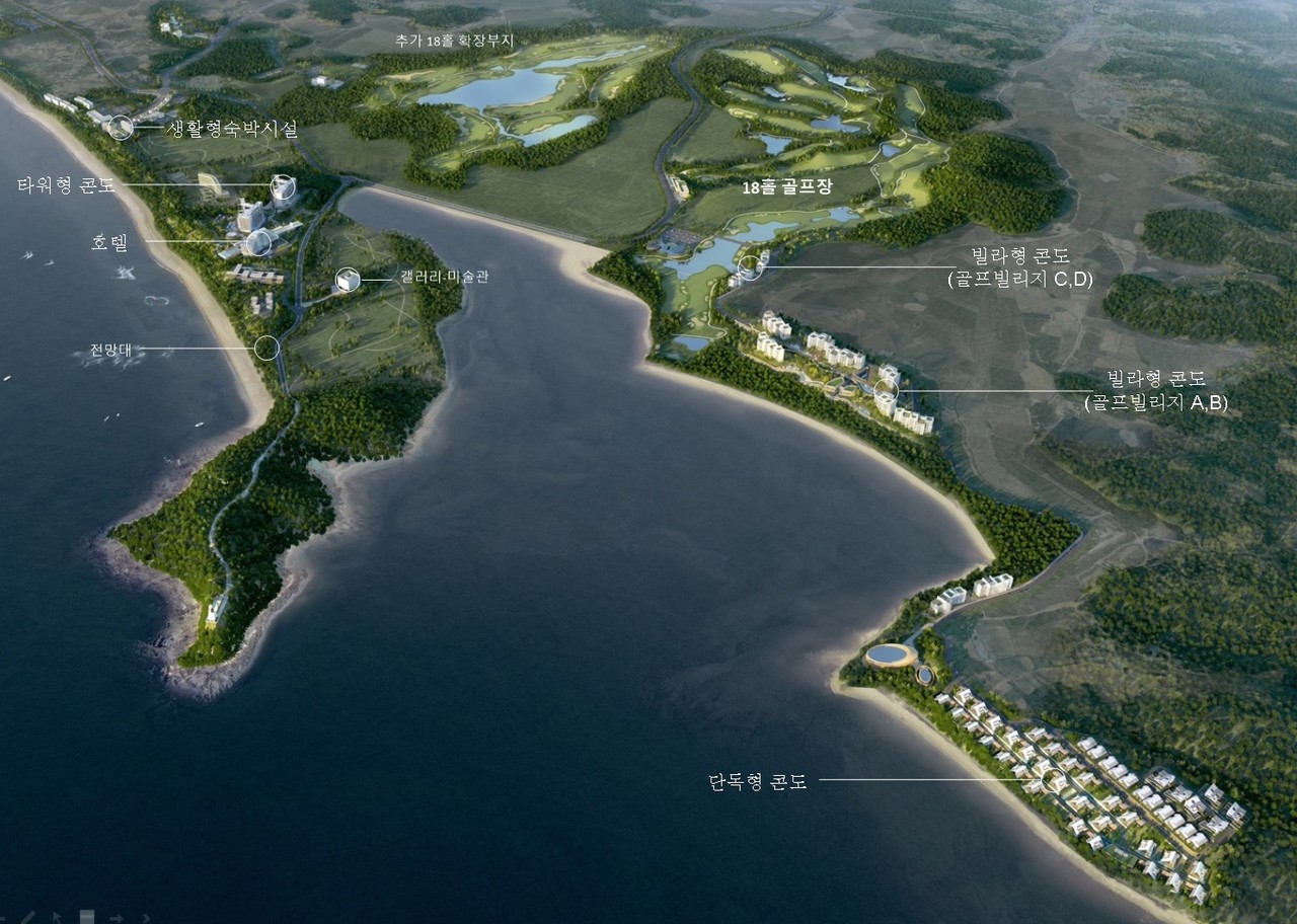 충남 태안 안면도 관광지 3·4지구 조감도. 사진 충남도 제공