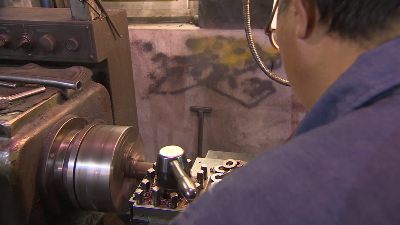 선반 기계[연합뉴스TV 제공. 재판매 및 DB 금지]