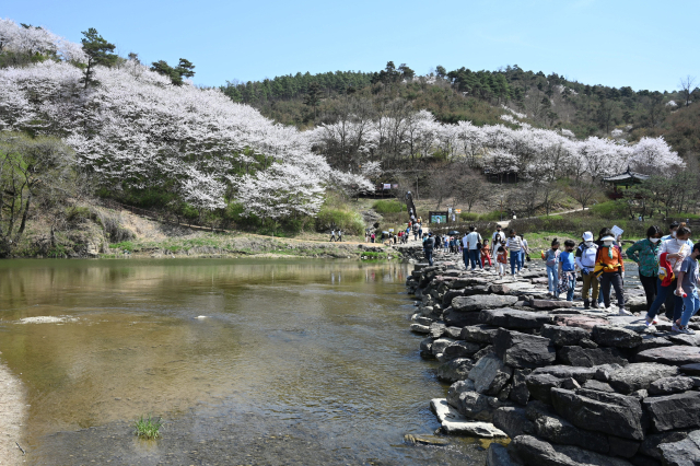 진천 농다리. 진천군 제공