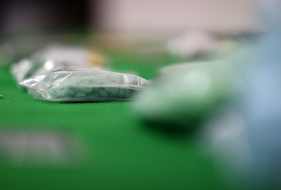 경찰에 압수된 마약류 [연합뉴스 자료사진. 재판매 및 DB 금지]