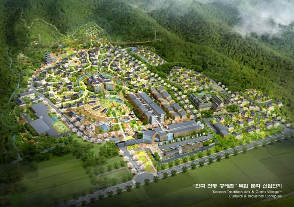 청주 한국전통공예촌 조감도. 사진=청주시 제공