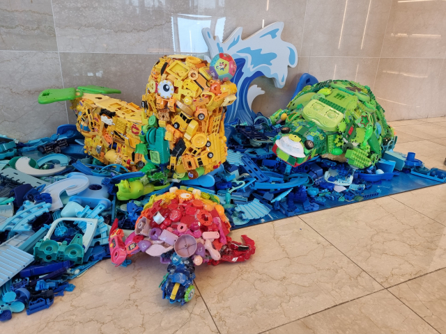 정크아트(Junk Art) 전시. 사진=당진발전본부 제공