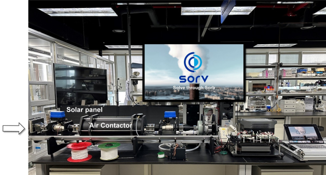 KAIST는 생명화학공학과 고동연 교수 연구팀이 순수 전기만으로 작동해 공기 중 이산화탄소를 효율적으로 제거할 수 있는 혁신적인 탄소 포집기를 개발하고 상용화하는 데 성공했다고 29일 밝혔다. KAIST 제공