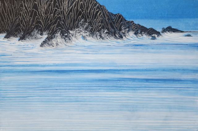 황효실 목원대학교 미술학부 한국화전공 교수의 작품 '그곳에서 마주하다'. 목원대학교 제공