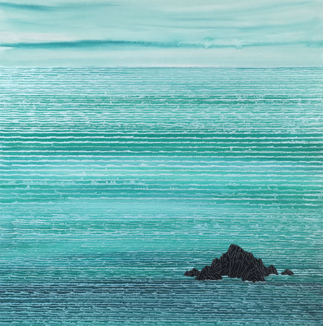 황효실 목원대학교 미술학부 한국화전공 교수의 작품 '그곳에서 마주하다'. 목원대학교 제공