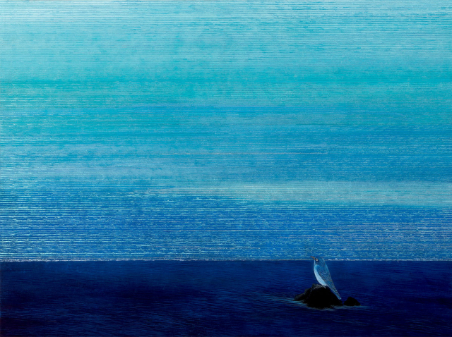 황효실 목원대학교 미술학부 한국화전공 교수의 작품 '마주하다'. 목원대학교 제공