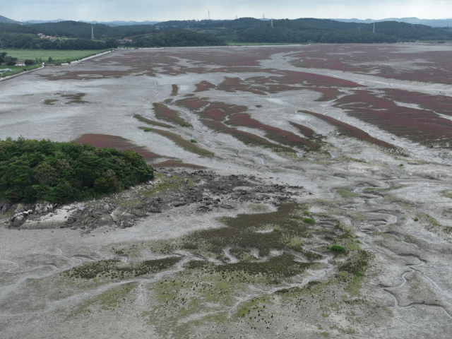 ▲드론투입 정찰에서 촬영한 서해안 일대.