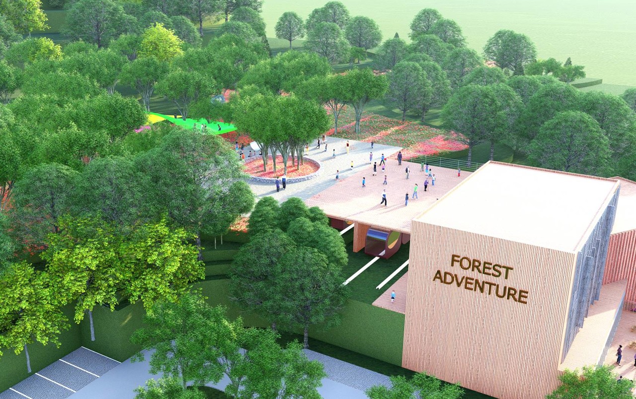충남 홍성 용봉산 '포레스트 어드벤처' 조감도. 사진 홍성군 제공