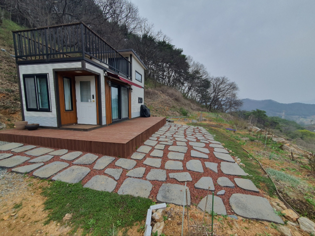 원상복구된 군 농막 모습. 단양군 제공