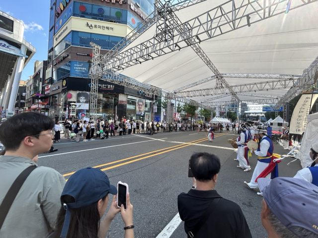 대전웃다리농악 공연 사진. 대전문화재단 제공