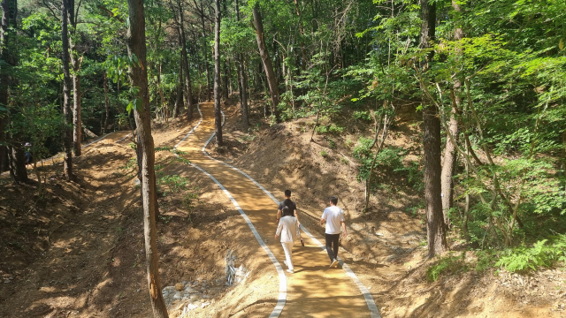 맨발 산책로. 사진=당진시 제공