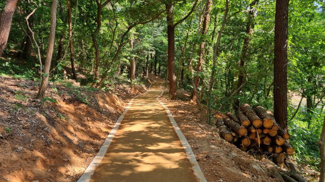 맨발 산책로. 사진=당진시 제공