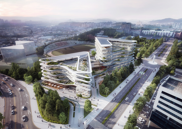 ▲연말 준공 예정인 한남대학교 캠퍼스혁신파크