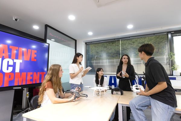 ▲ 글로벌 캡스톤디자인 프로그램 모습.