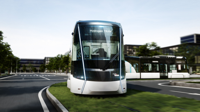 대전도시철도 2호선에 도입될 수소트램 모습. 대전시 제공