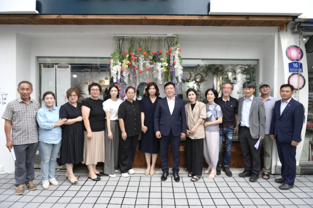 예산군 원도심 재생거점 공간이 ‘살롱드예산’ 개소식 모습. 예산군 제공