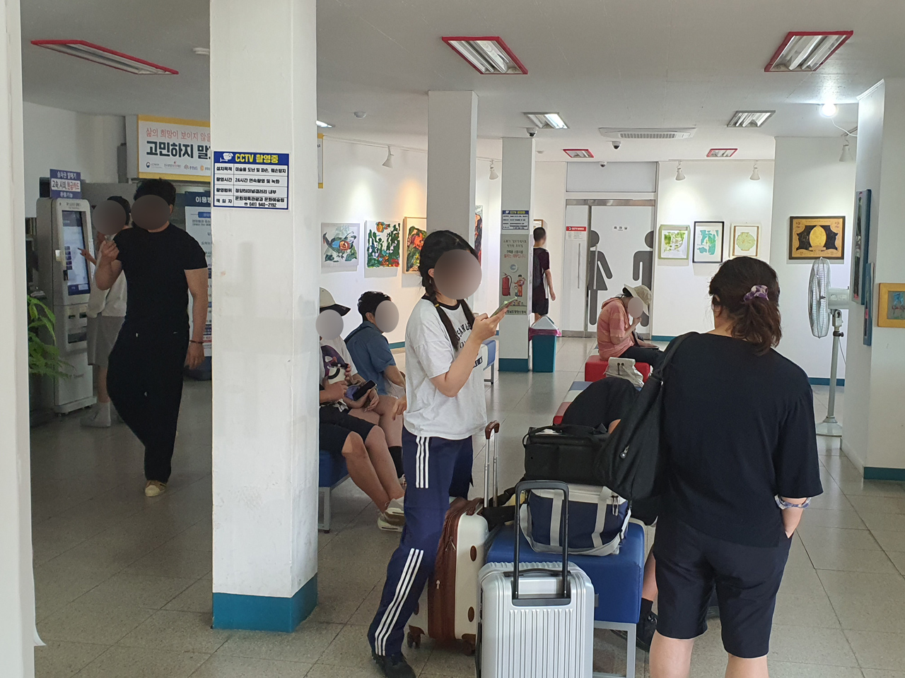 17일 오후 청양 시외버스터미널 모습. 사진=권혁조 기자.