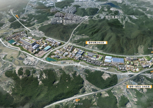 충주 드림파크 산업단지 조감도.