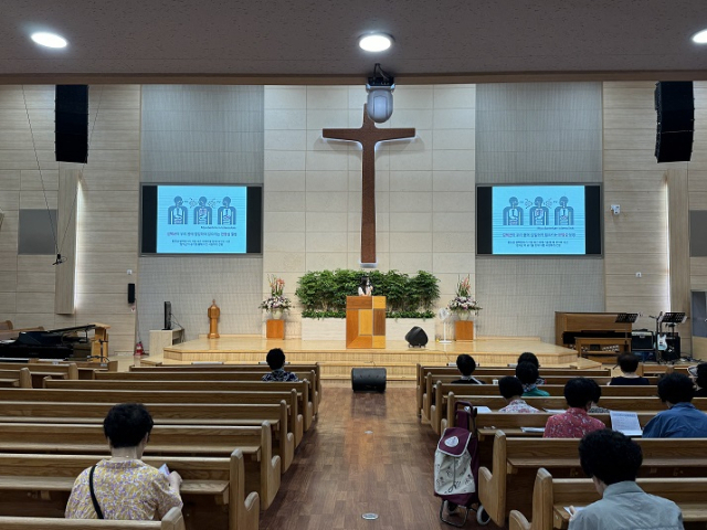 중앙성결교회 노인대학 감염병 교육 부여군제공