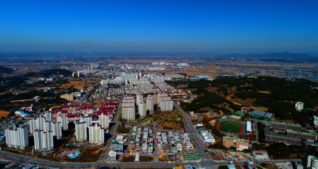 ▲논산시내 전경