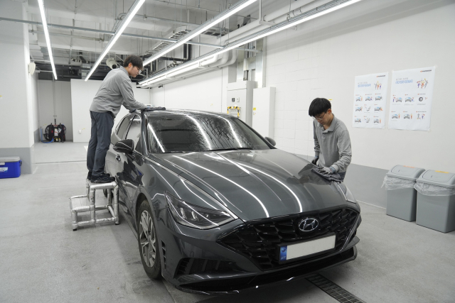 한국동그라미파트너스 운영 동그라미 세차장. 한국타이어앤테크놀로지 제공