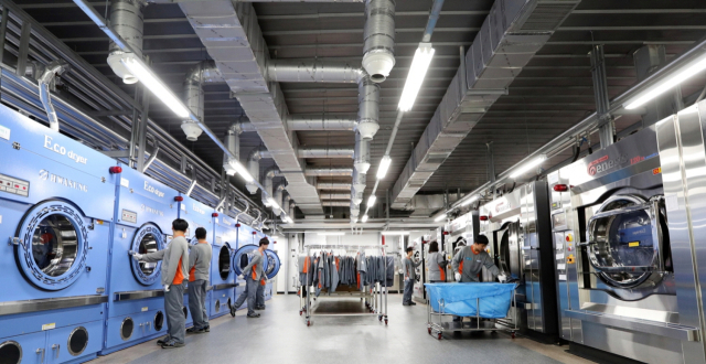 한국동그라미파트너스 클리닝센터 내부 전경. 한국타이어앤테크놀로지 제공