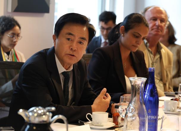 뉴욕서 열린 화석연료 전환에 대한 지방정부 리더십에 참석한 김태흠 충남지사[충남도 제공. 재판매 및 DB 금지]