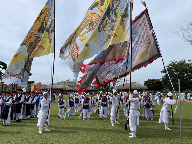 지난해 9월 24일 열린 충청병마절도사 부임행렬 퍼레이드. 서산시 제공