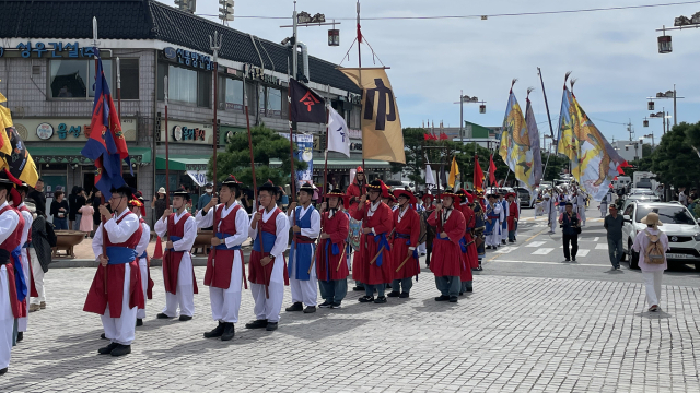 지난해 9월 24일 열린 충청병마절도사 부임행렬 퍼레이드. 서산시 제공