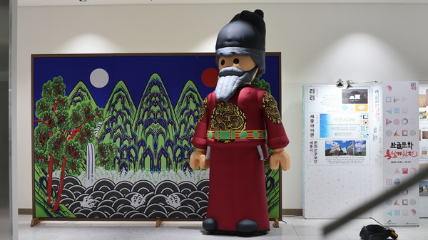 ▲ 세종시 국립박물관단지 통합운영센터에 설치된 세종대왕 정밀 모형.   세종시 제공