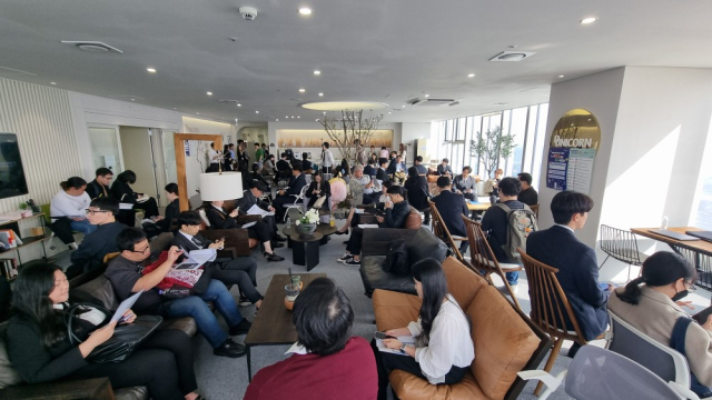 일자리 수요데이 훈련생과 함께하는 일도약 채용박람회가 16일 D-유니콘라운지에서 성공적으로 마무리됐다. 대덕이노폴리스밴처협회 제공