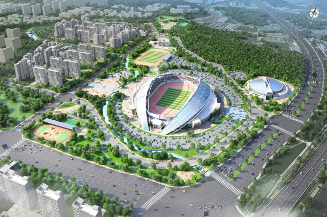 서남부종합스포츠타운 조감도. 대전시 제공