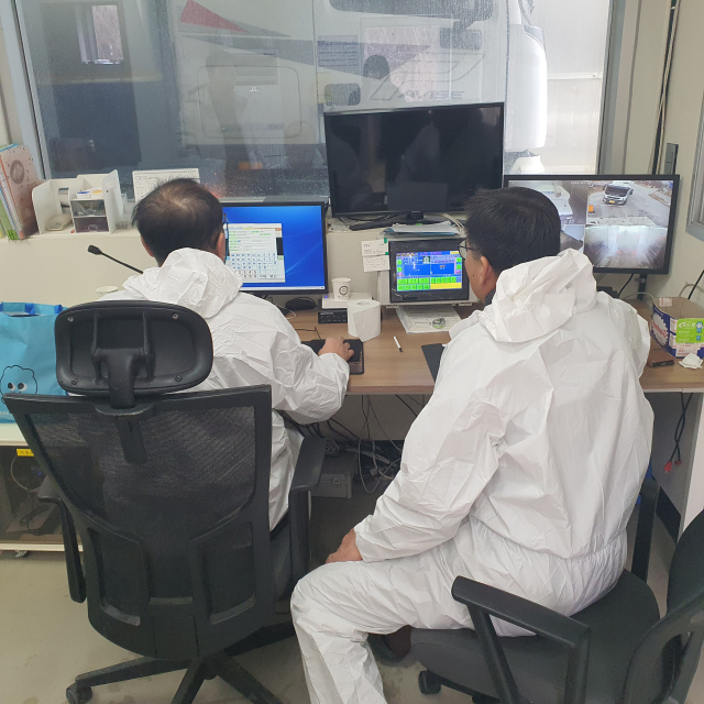 무인거점소독시설. 사진=당진시 제공