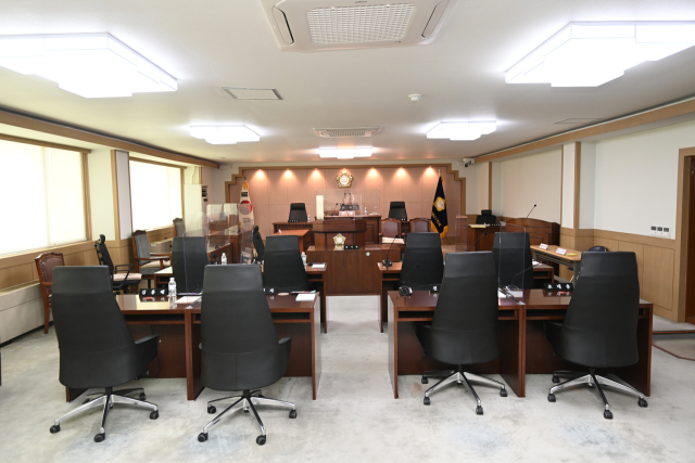 대덕구의회 본회의장 모습. 대덕구의회 제공.