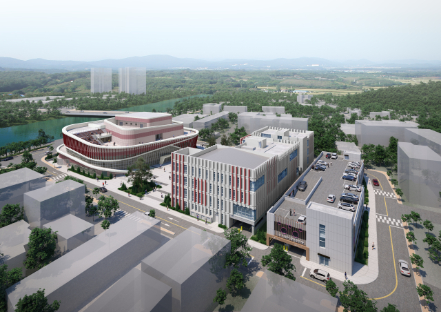 문화예술회관, 복합커뮤니티·도시재생어울림센터 통합조감도. 진천군 제공