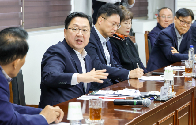 7일 대전산업단지에서 이장우 대전시장이 입주기업 대표들과 간담회를 갖고 있다. 대전시 제