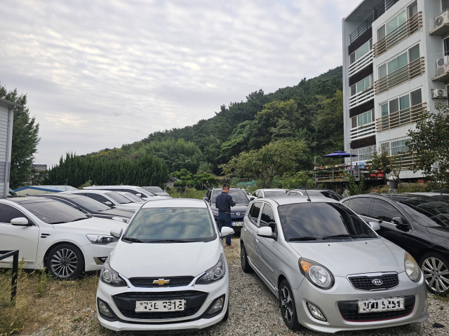 충남경찰청이 압수한 무적·대포차. 사진 충남경찰청 제공